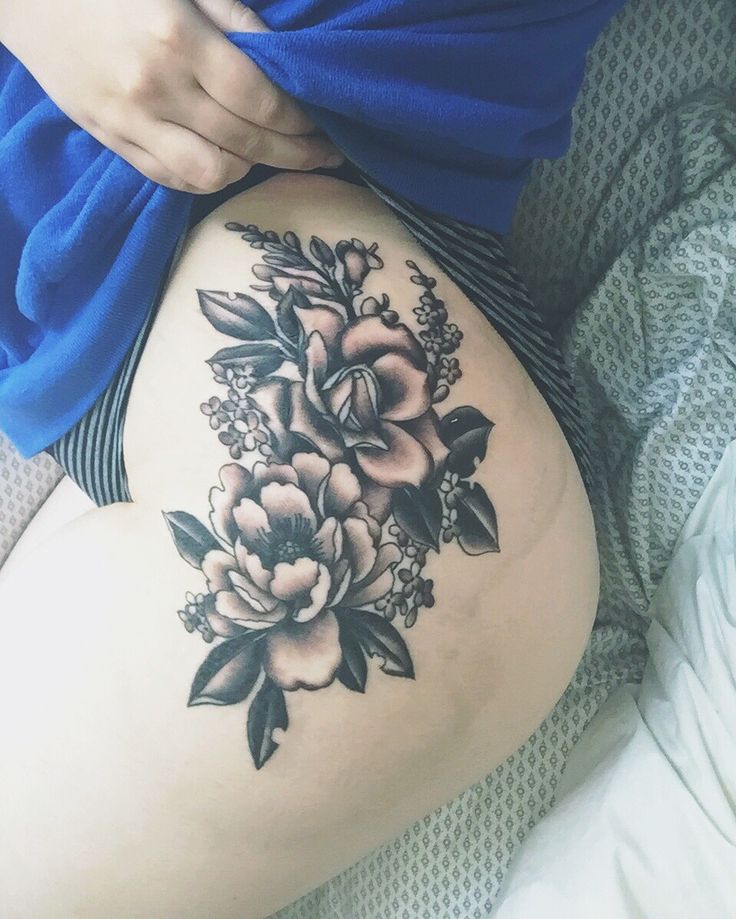 Floral Thigh Tattoo Designs, Ideas and Meaning | Tattoos ...
