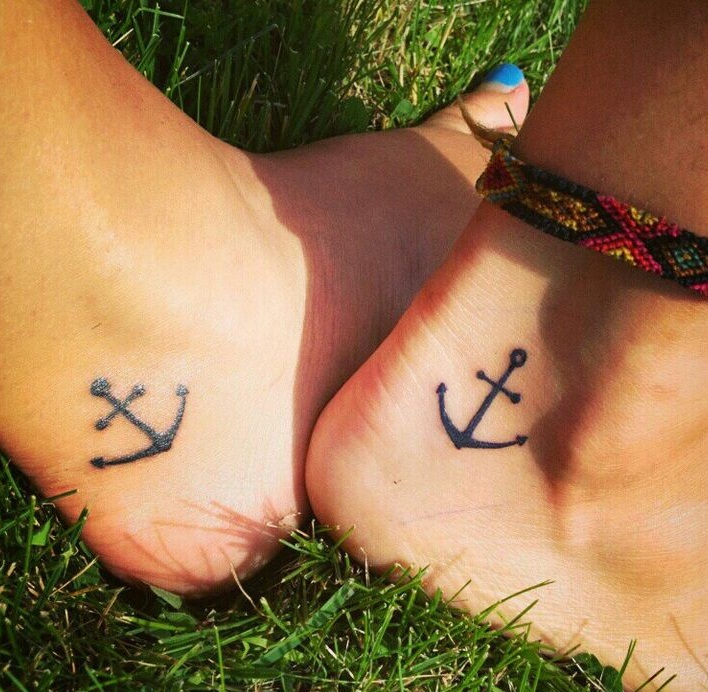 Matching Anchor Tattoos Designs, Ideas and Meaning | Tattoos For You
