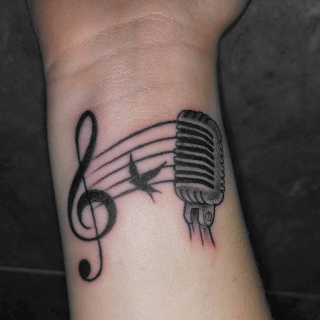 Music Wrist Tattoos Designs, Ideas and Meaning | Tattoos For You