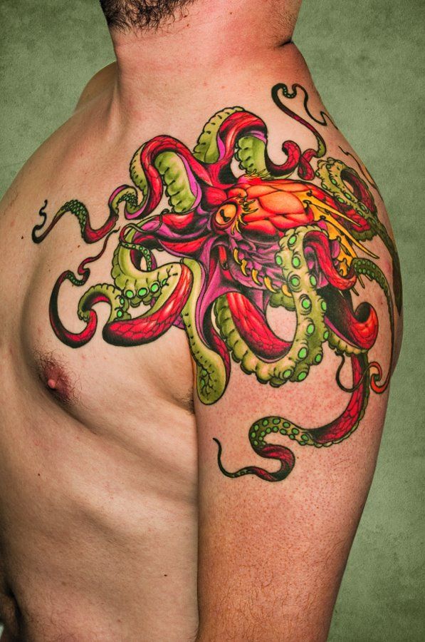 Octopus Shoulder Tattoo Designs, Ideas and Meaning | Tattoos For You