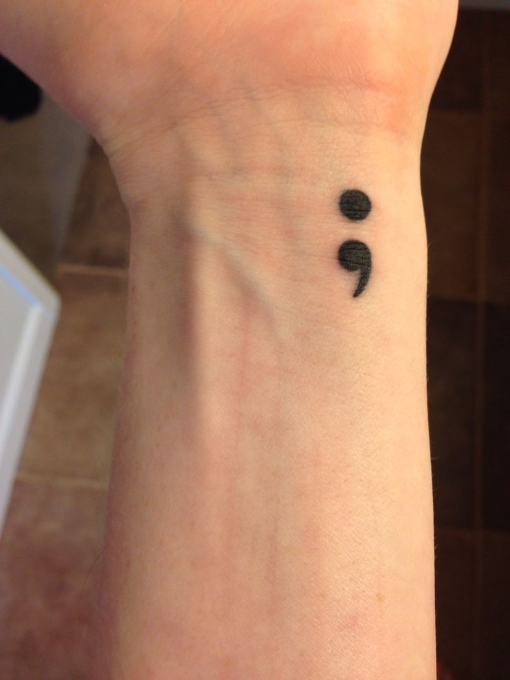 Semicolon Wrist Tattoo Designs, Ideas and Meaning | Tattoos For You