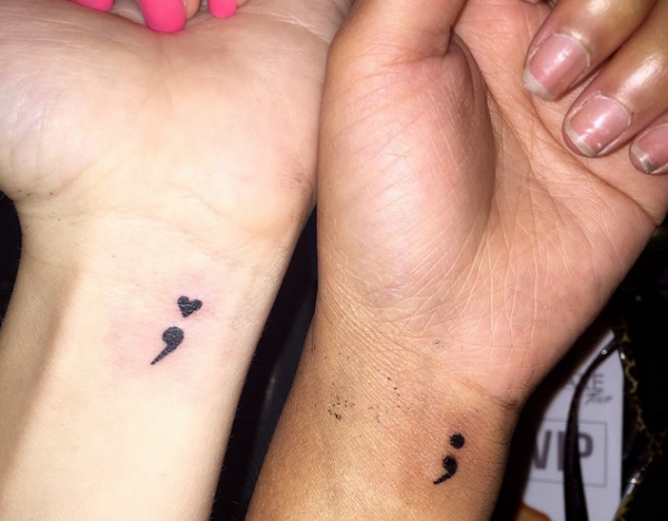 Semicolon Wrist Tattoo Designs, Ideas and Meaning | Tattoos For You