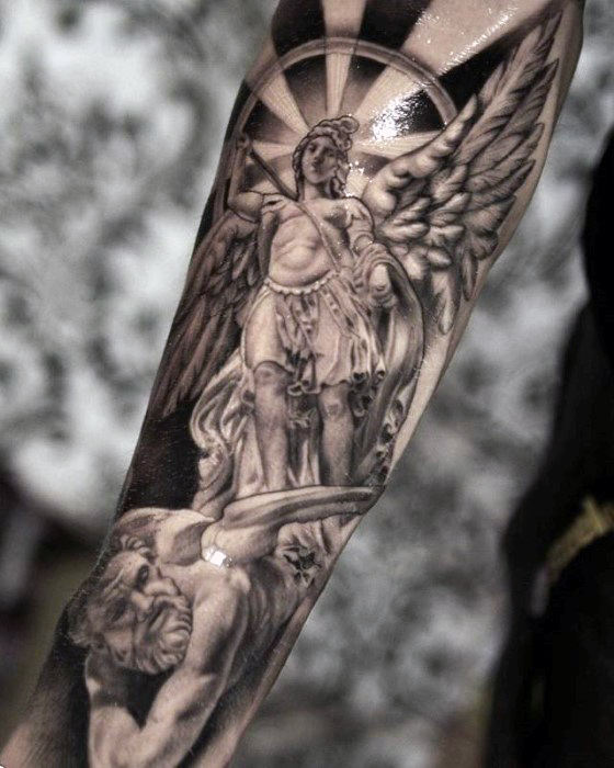 Angel Sleeve Tattoo Designs, Ideas and Meaning - Tattoos For You