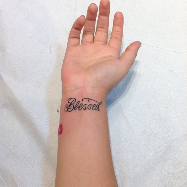 Blessed Wrist Tattoos Designs, Ideas and Meaning - Tattoos For You
