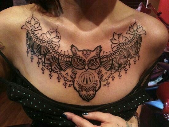 Fake Chest Tattoo for Women - wide 2