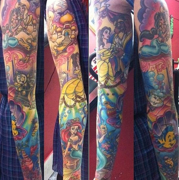 Disney Tattoo Sleeve Designs Ideas And Meaning Tattoos For You