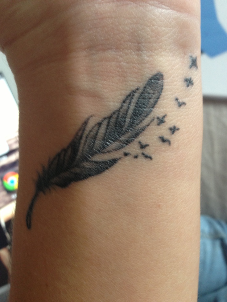 Feather Wrist Tattoo  Designs Ideas and Meaning Tattoos  