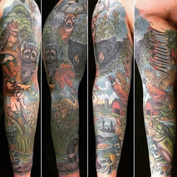 mens hunting sleeve tattooTikTok Search