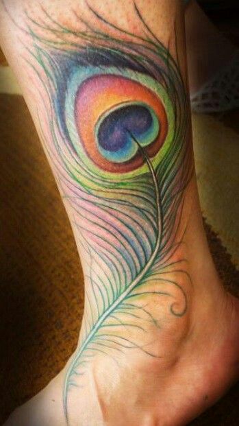 Watercolor Peacock Feather Tattoo Designs, Ideas and Meaning - Tattoos ...