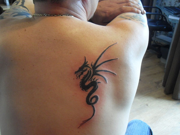 Small and Simple Dragon Tattoos - wide 3
