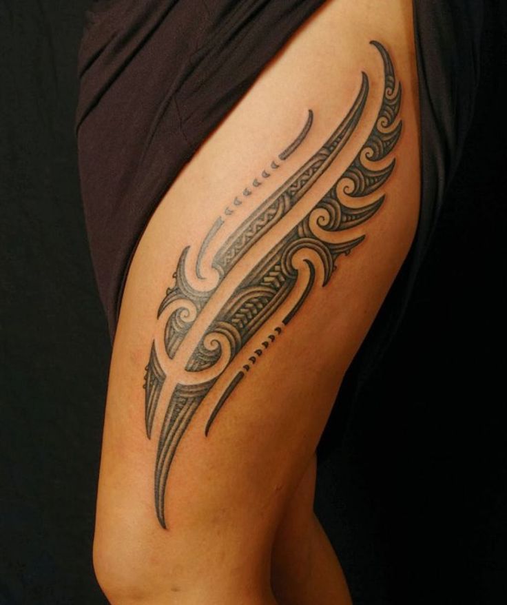 Tribal Thigh Tattoos Designs, Ideas and Meaning | Tattoos For You