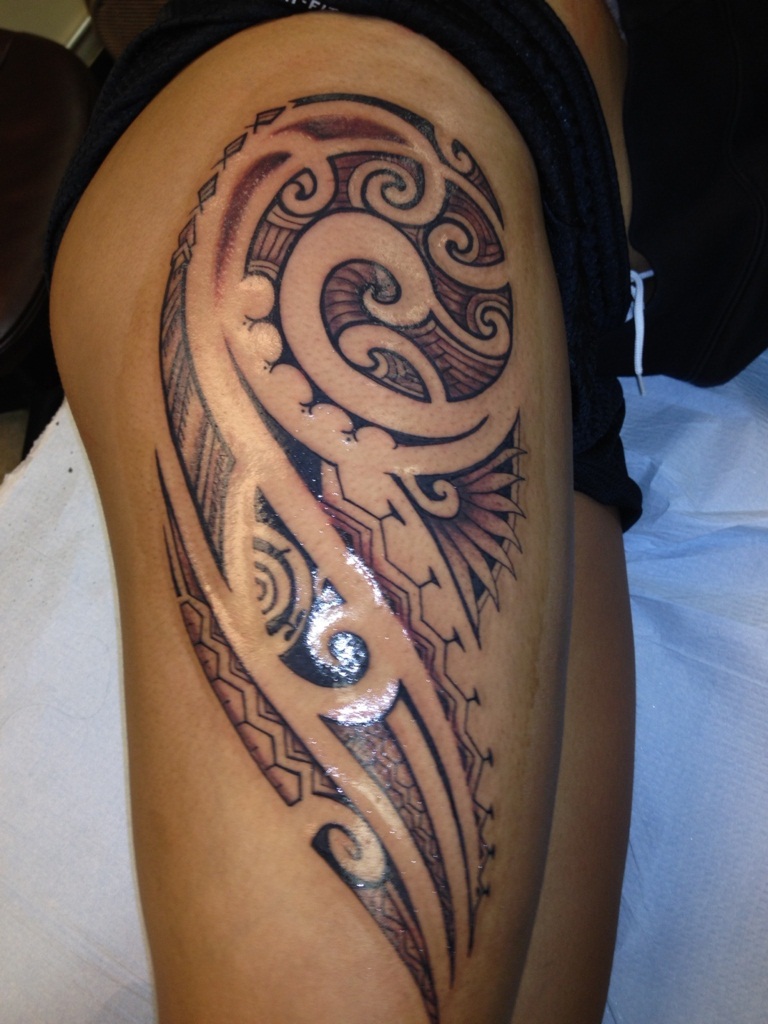 Tribal Thigh Tattoos Designs, Ideas and Meaning | Tattoos For You