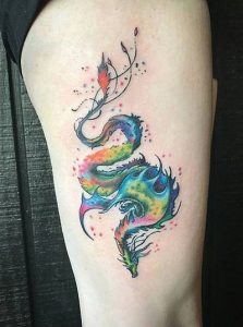 Watercolor Dragon Tattoo Designs, Ideas and Meaning | Tattoos For You