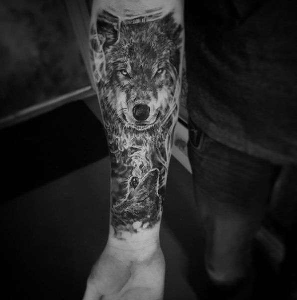 Wolf Forearm Tattoo Designs, Ideas and Meaning | Tattoos For You