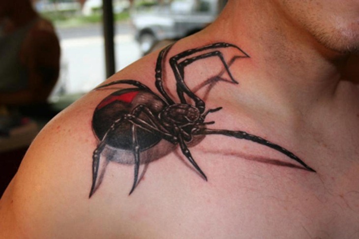 3d Tattoos Spider