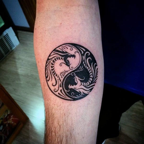 yin yang tattoos for women