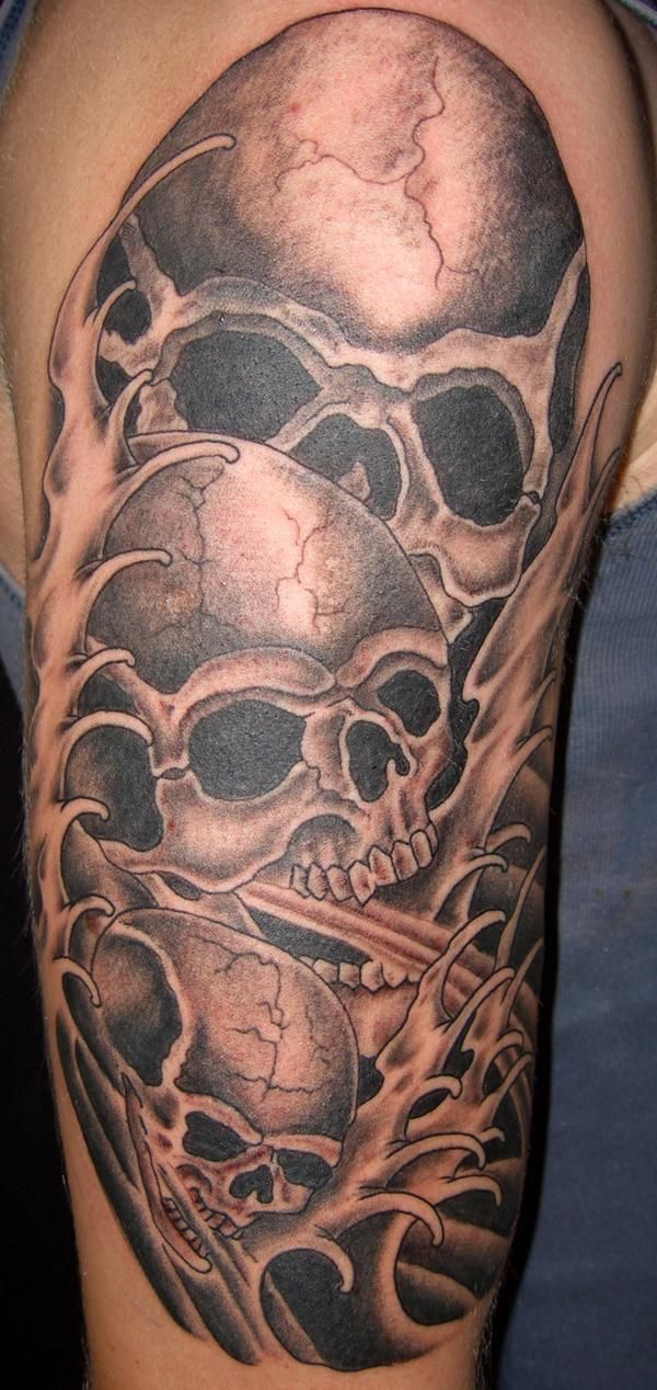 Skull Sleeve Tattoos Designs, Ideas and Meaning - Tattoos For You