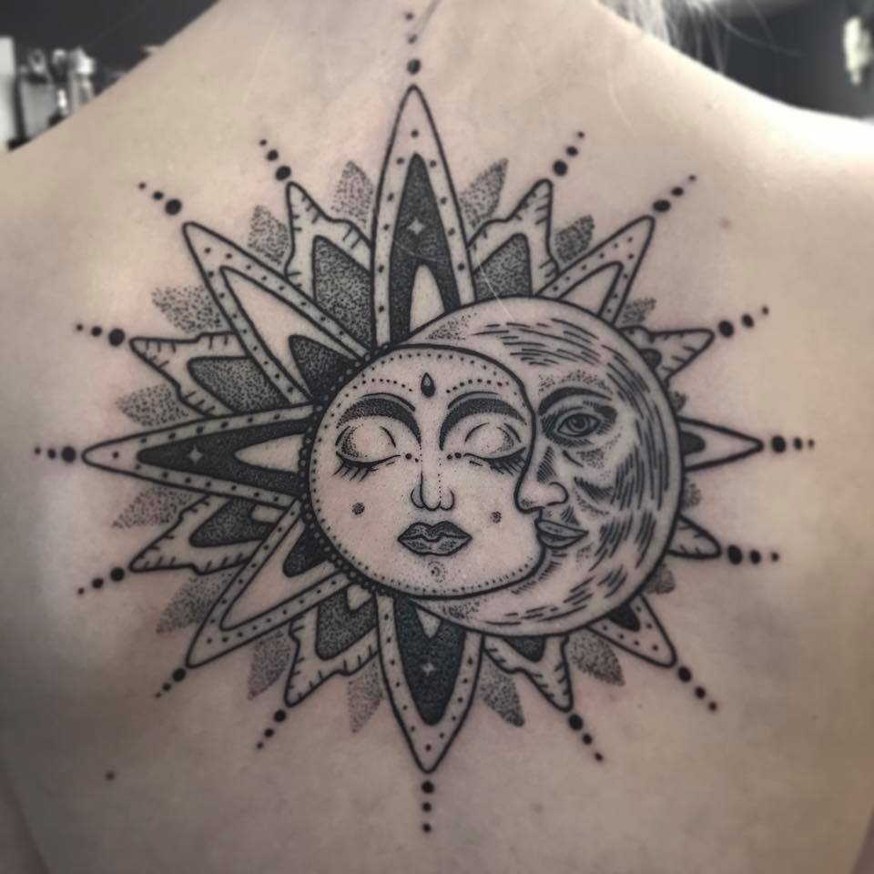 Sun and Moon Tattoo