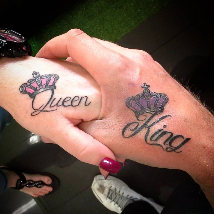 150 King and Queen tattoos for couples (and their meaning