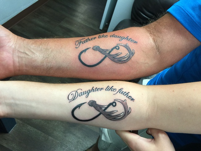 2. "50+ Heartwarming Father Daughter Tattoo Ideas" - wide 4