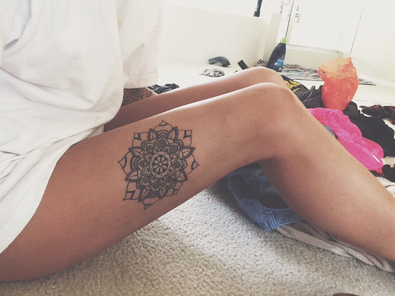 Mandala Thigh Tattoo Designs, Ideas and Meaning Tattoos For You
